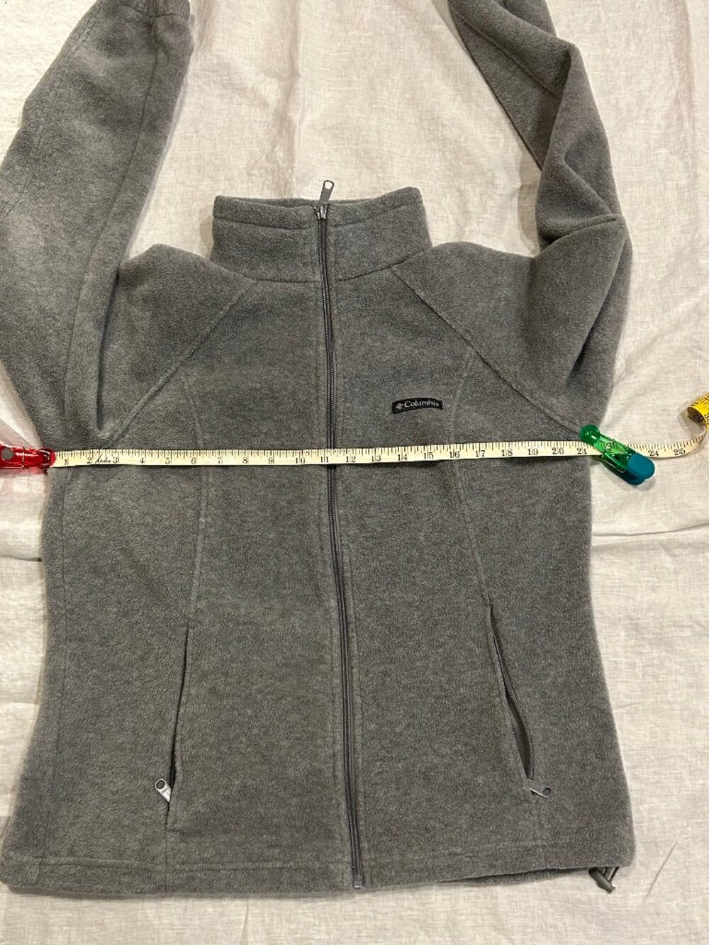 Columbia Women's Gray Benton Springs Full Zip Fleece Jacket, Size L - Picture 7 of 8